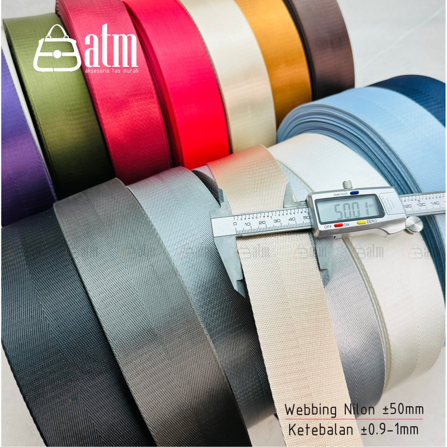 Webbing Nilon 50mm Motif Panah 1 Yard