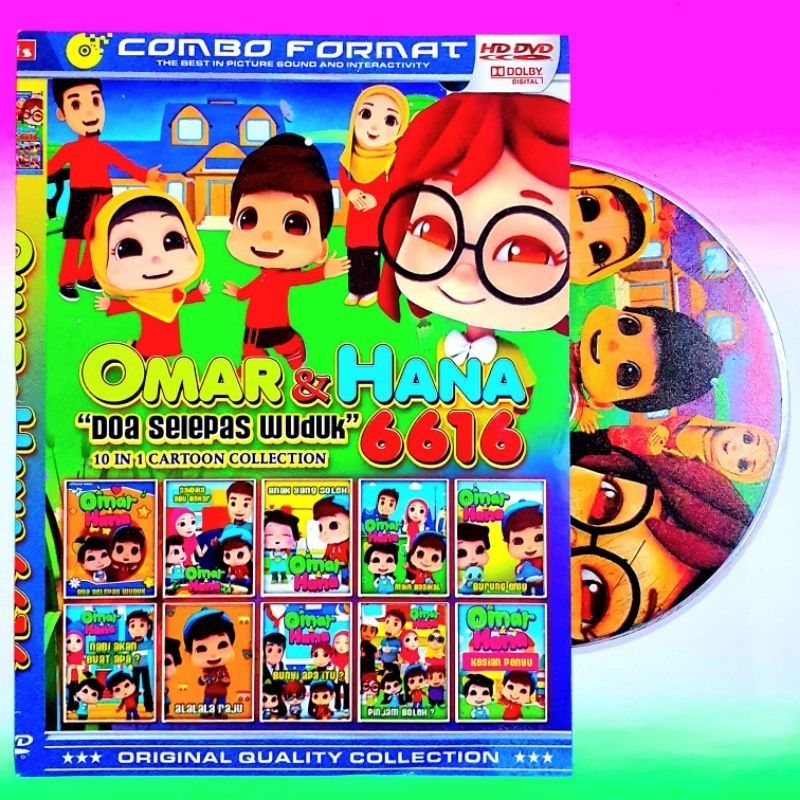 KASET DVD OMAR DAN HANA-KASET OMAR HANA TERBARU-DVD ANAK2 CARTOON OMAR HANA