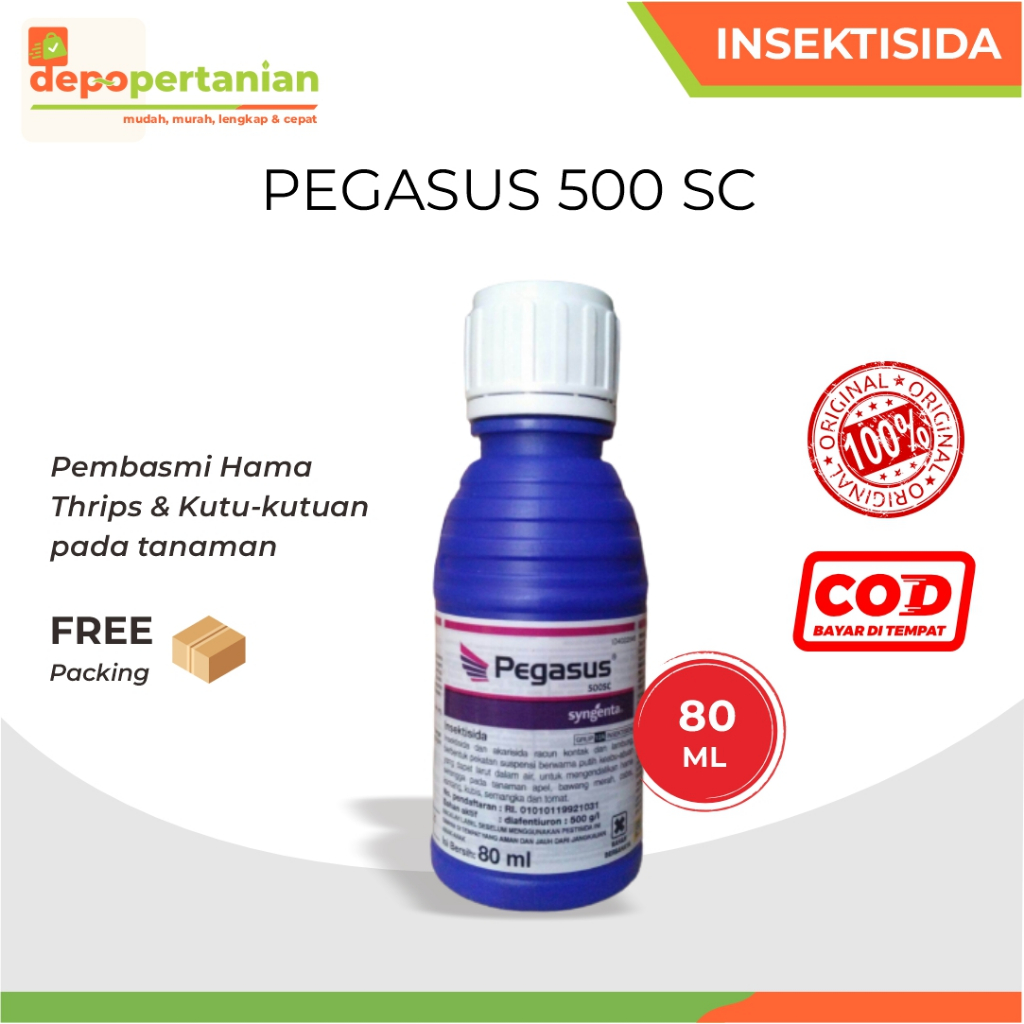 Depo Pertanian - Pegasus 500 SC 80ml Insektisida Akarisida Obat Pembasmi Hama Tanaman Syngenta