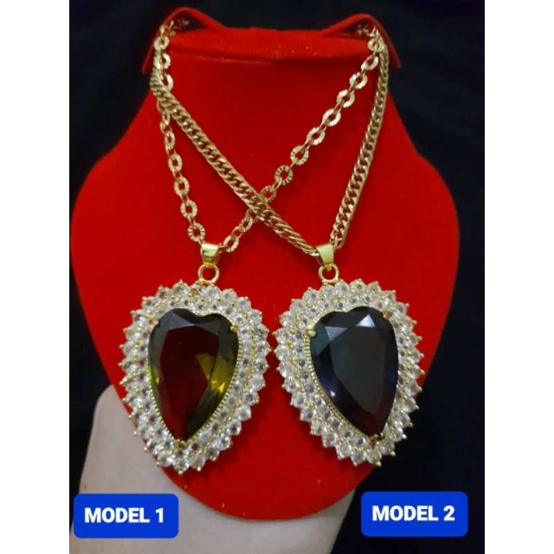 Kalung+Liontin Jumbo Emas muda kadar 15% (liontin besar 3 gram + kalung 3,3 gram)