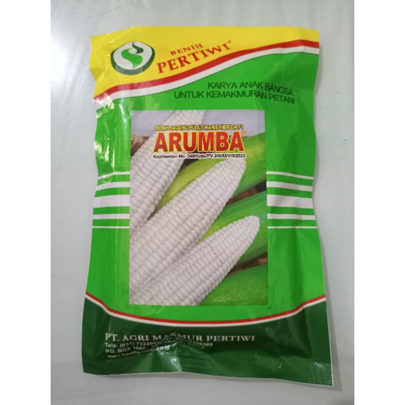 BIBIT BENIH JAGUNG PULUT MANIS HIBRIDA F1 ARUMBA PERTIWI
