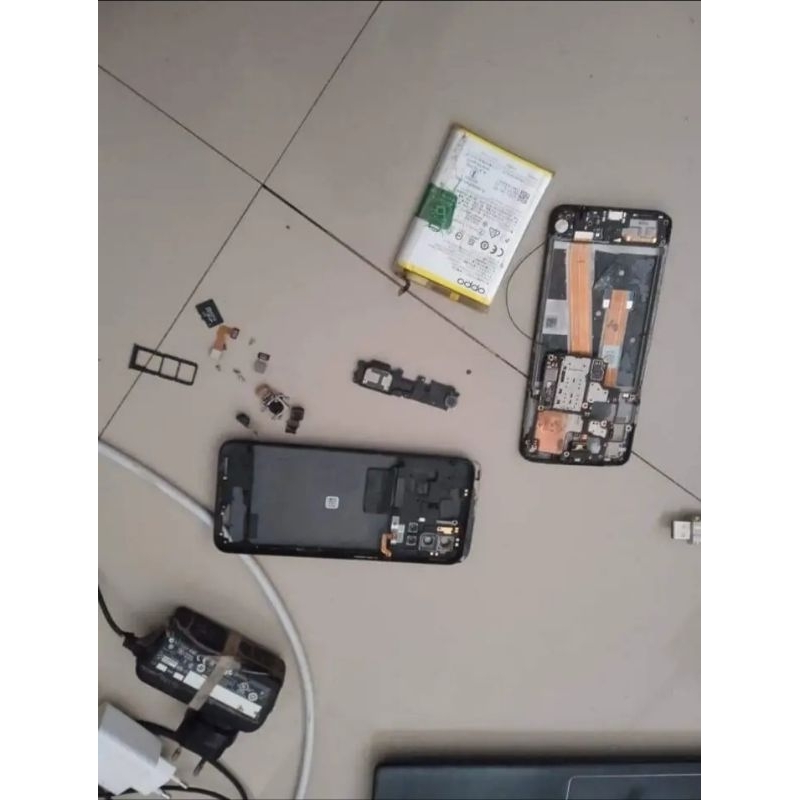 LCD OPPO A92 Asli Copotan