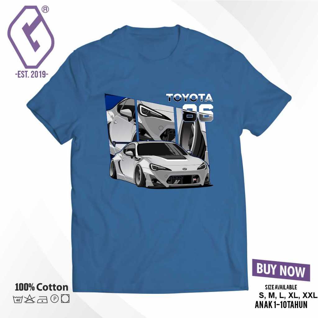 kaos distro toyota gt86 / tshirt distro gt86 toyota