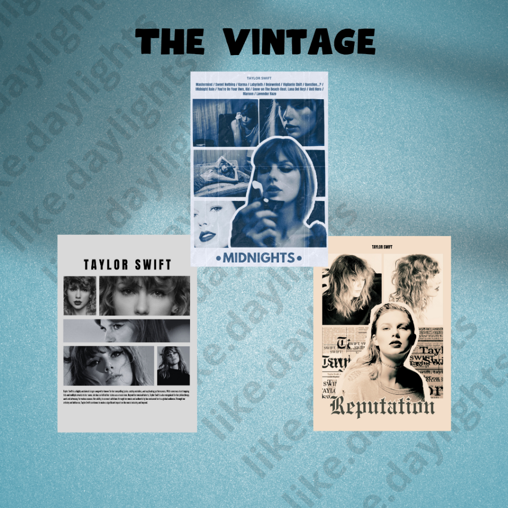Poster Taylor Swift - The Vintage//Poster Aesthetic//Wall Decor