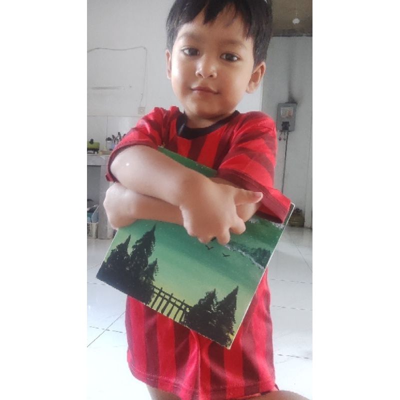 lukisan canvas buatan tangan custom