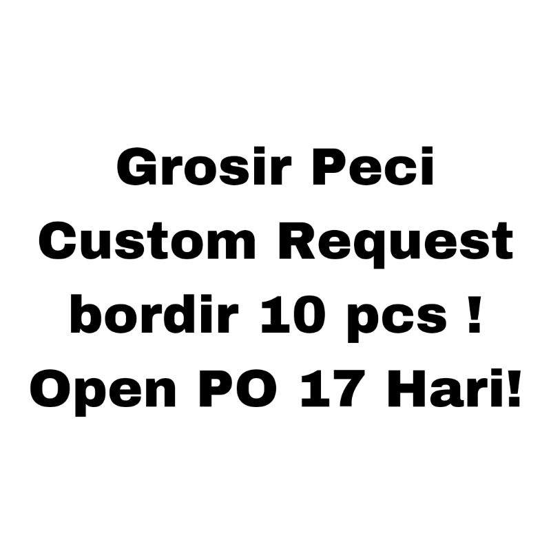 Open grosir request peci bordir AC, dan non AC, Peci Hitam, Peci santri