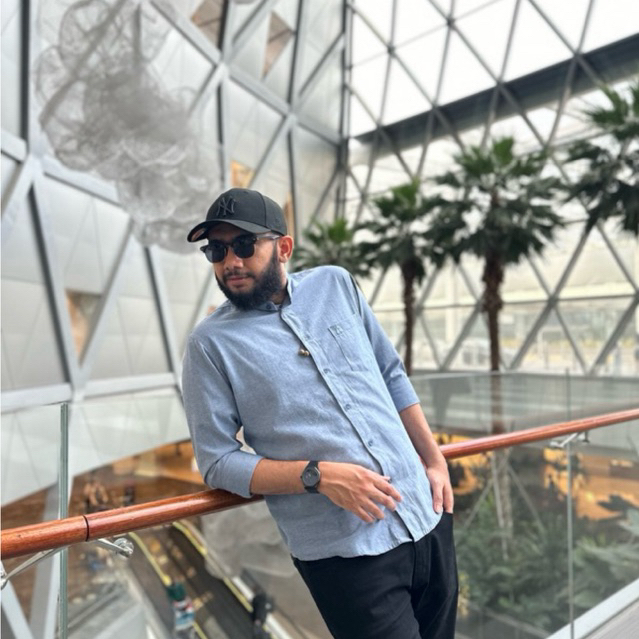 AEH KEMKO • Denim Blue • Kemeja Koko Habib Ahmad Alhadar