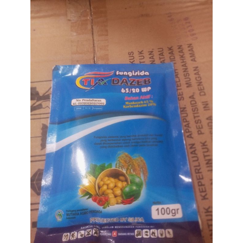 Fungisida TIADAZEB 65/20 WP Mankozeb 65% + Karbendazim 20%  100gr
