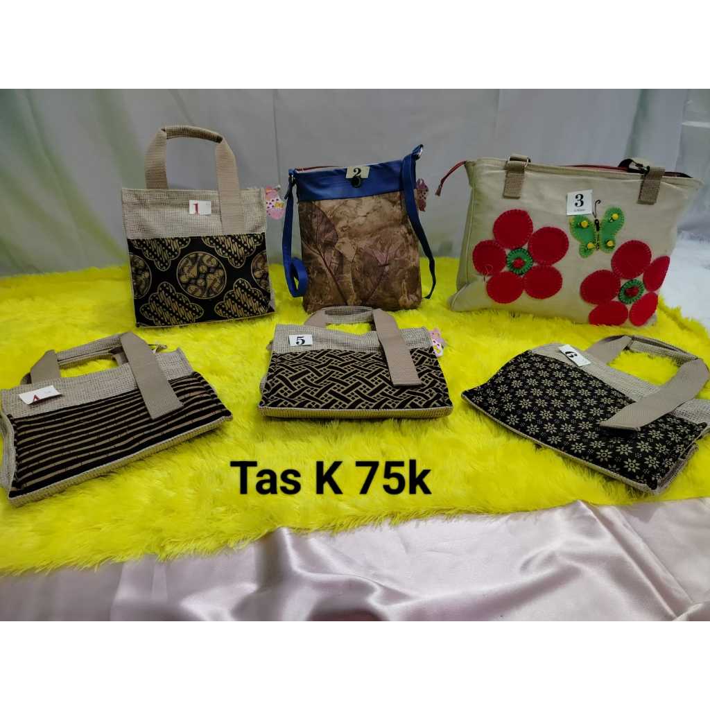 Tas Ecoprint/Tas Hand Made/Tas Tenteng/Tas Selempang