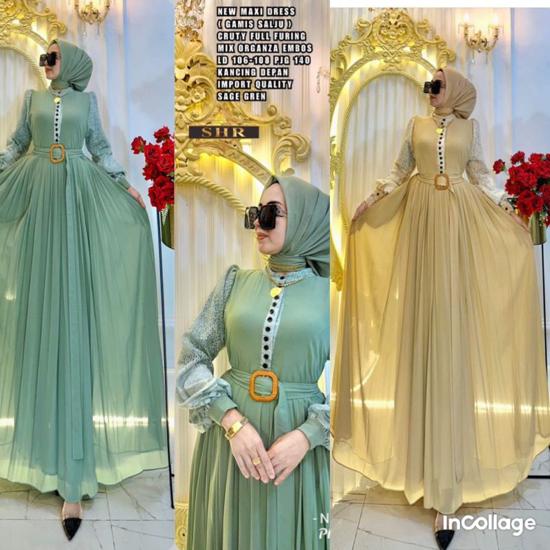 SHR NEW MAXY DRESS IMPOR GAMIS SHR