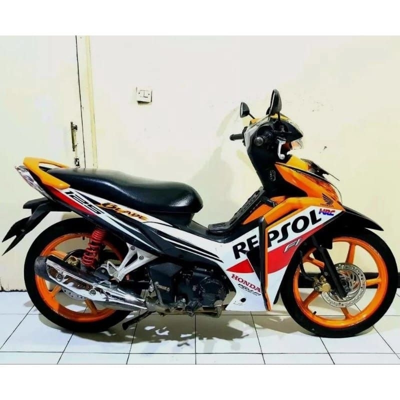 striping sticker standar ORI Honda Blade Repsol 125 fi 2014