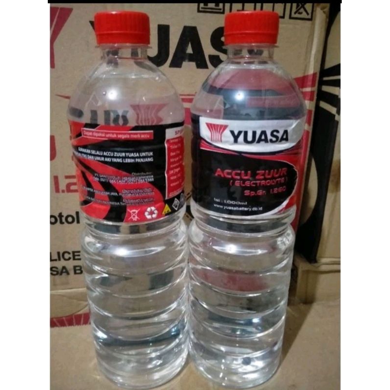 Air Aki Merah / Aki Zuur original Yuasa 1 liter