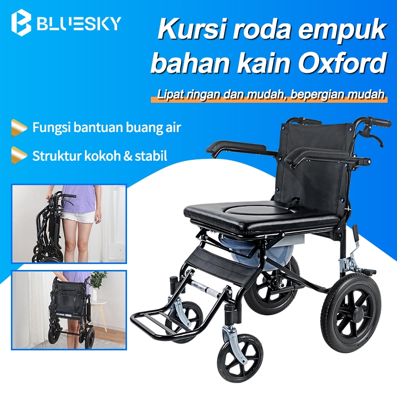 Kursi roda manual/kursi roda lipat ringan sederhana/kursi roda khusus lansia/kursi roda portabel ult