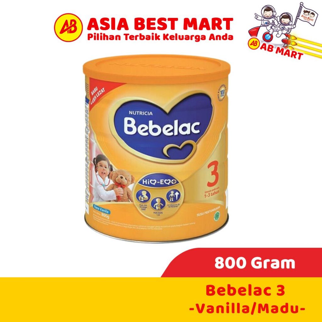 Bebelac 3 800gr Vanilla Madu/ Susu Formula Pertumbuhan Anak Bubuk