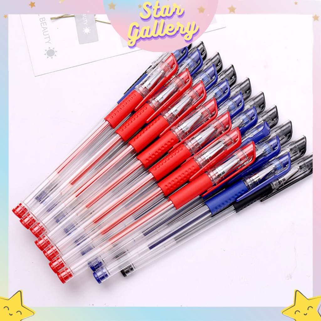 

(50 PCS) PENA TULIS PULPEN CAIR TULIS WARNA HITAM MERAH BIRU 238