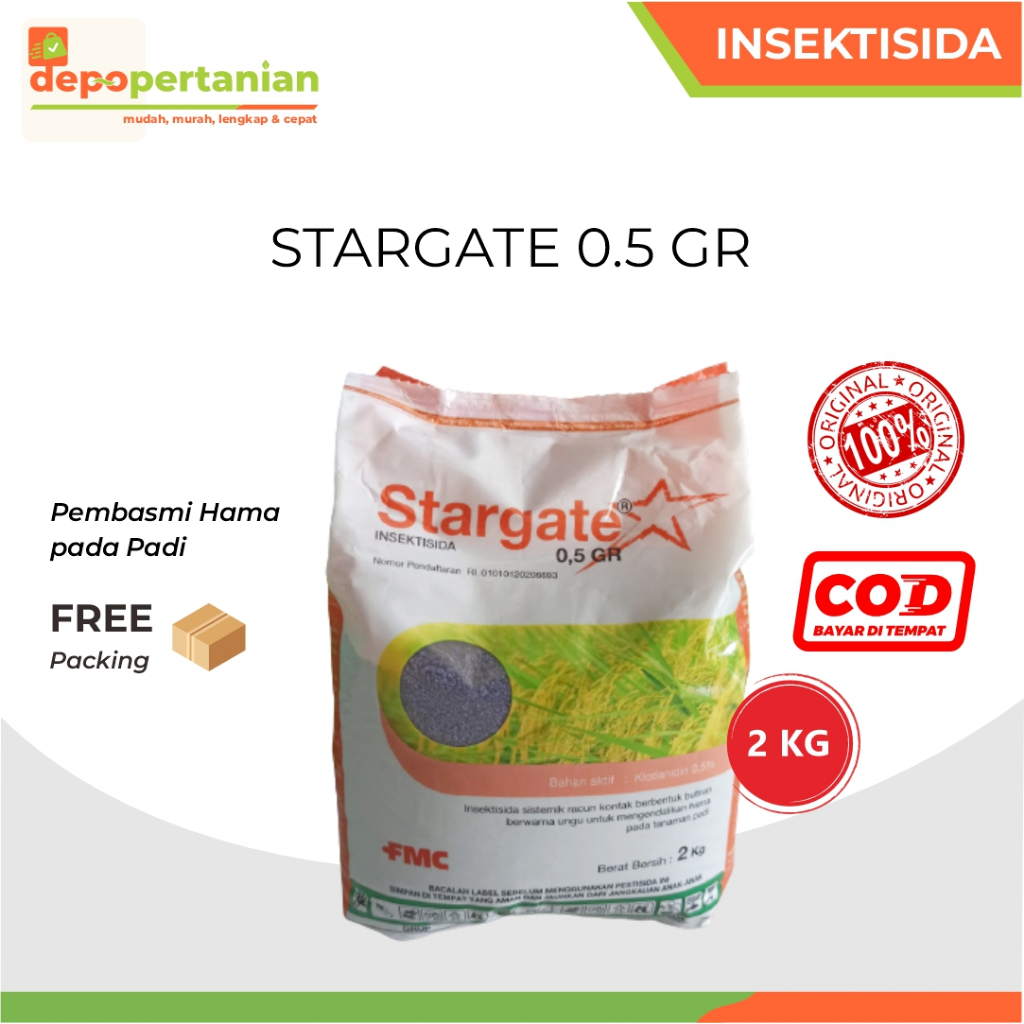 Depo Pertanian - Stargate 0.5 GR 2 kg Insektisida Sistemik Obat Pembasmi Hama Padi