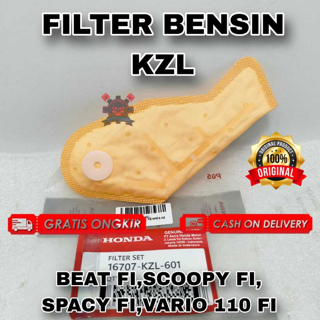 FILTER BENSIN HONDA KZL BUAT MOTOR BEAT FI | SCOOPY FI | SPACY FI | VARIO 110 FI ASLI ORIGINAL HONDA