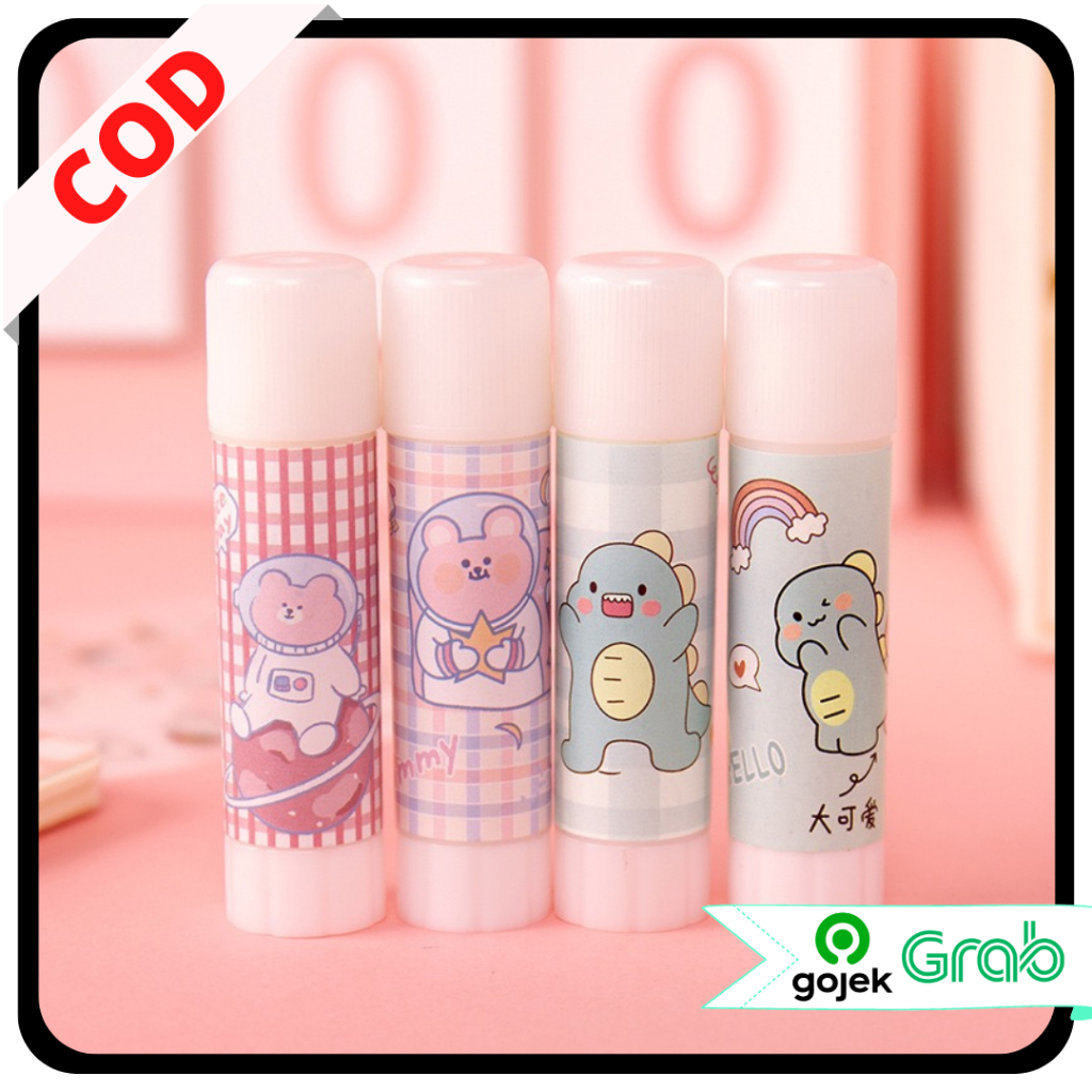

KAISSO - CARTOON SOLID GLUE LEM PEREKAT STIK BATANG PUTAR PADAT MOTIF UNIK GLUE STICK LEM KERTAS MOTIF KARAKTER LUCU