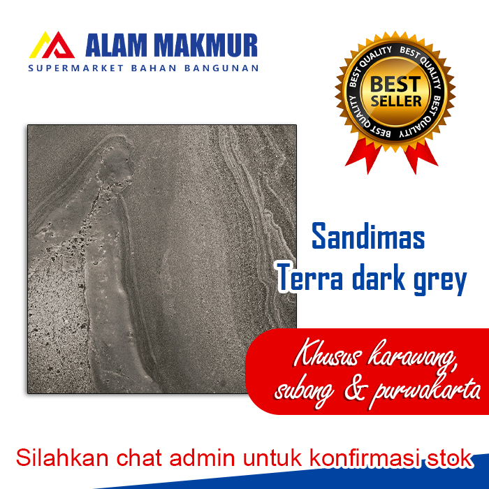 Granit 60x60 sandimas terra dark grey
