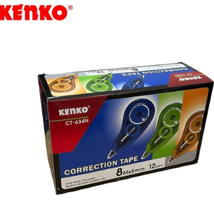 

Kenko Correction Tape CT 634N (8mx5mm) 1 LUSIN / Penghapus Pulpen