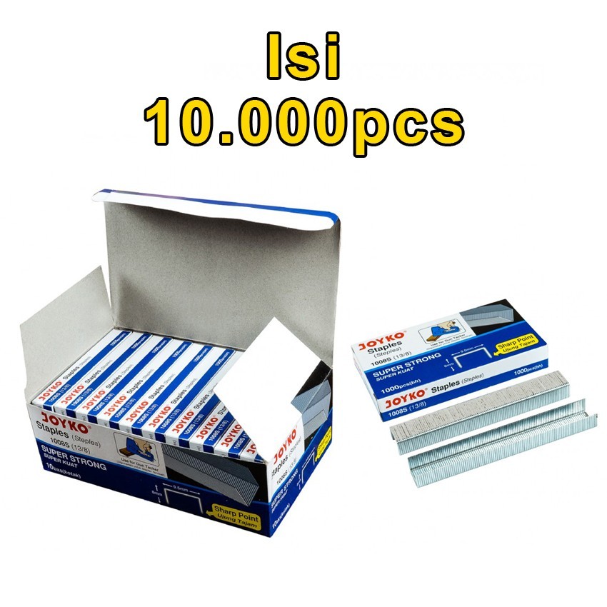 

Toperoom 10kotak Isi Staples Ukuran 13/8 Isi Staples Tembak | Isi Gun Tacker | Refill | Stepler Tembak | Stepler Gun | Stapler Tembak | Stapler Gun