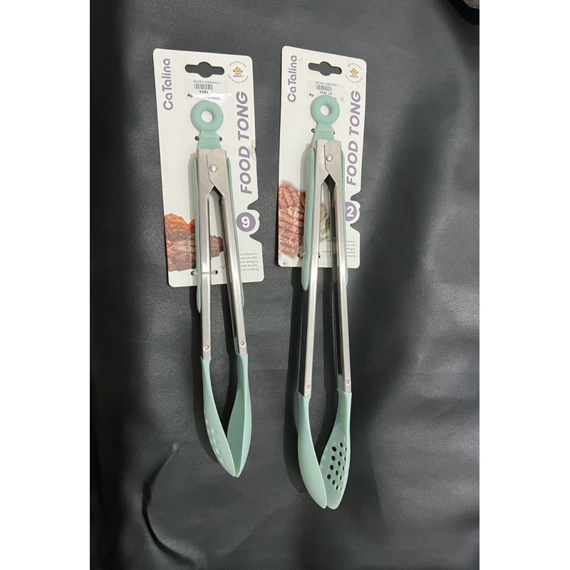 Food Tong Japit Capit Makanan BBQ Prasmanan Salad Plastik CaTalina