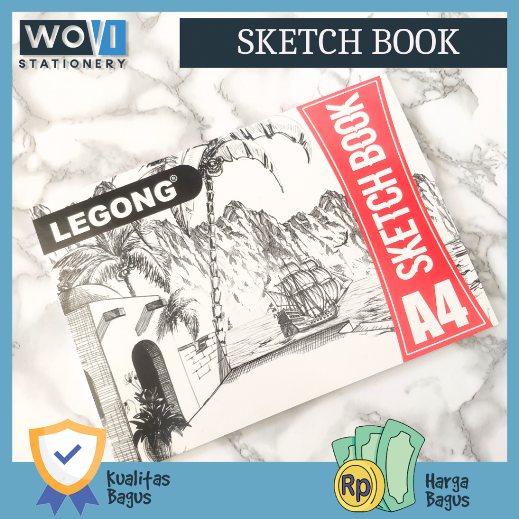 

[PCS] Sketch Book A4 Lem Legong / Buku Sketsa Lem A4 Legong