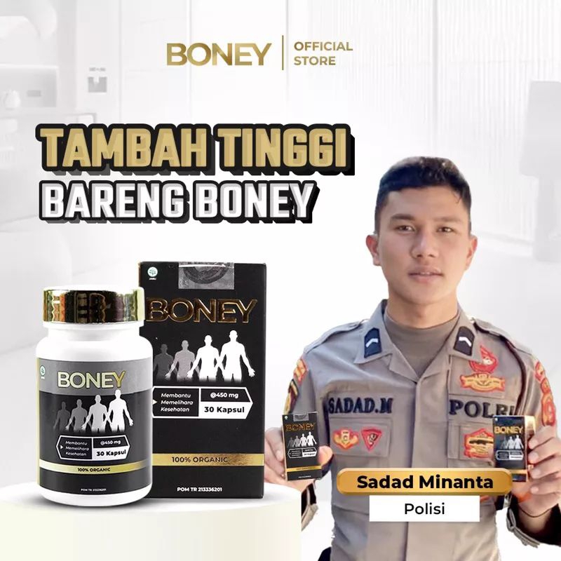 BONEY PENINGGI BADAN NAIK 5-15 CM BONEY ASLI ORIGINAL/KAPSUL PENINGGI BADAN