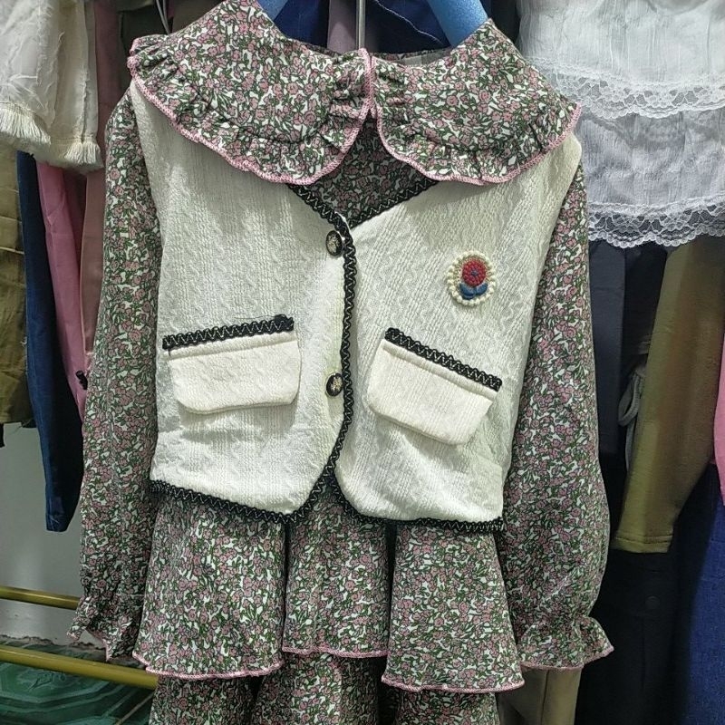 midi dress model terbaru fashion anak perempuan kekinian