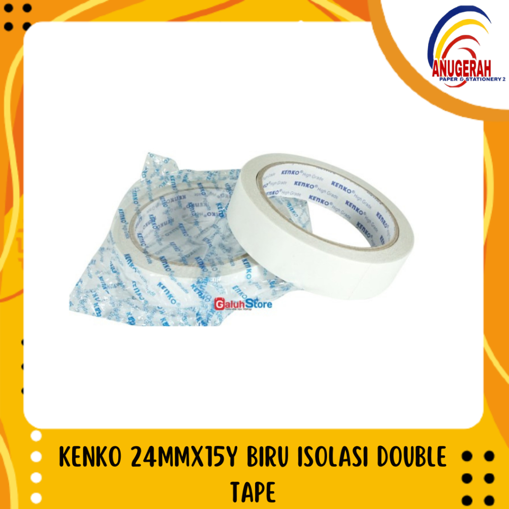

KENKO 24MMX15Y BIRU ISOLASI DOUBLE TAPE (PCS)