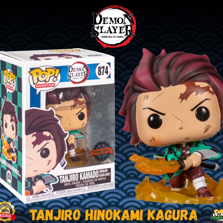 Funko POP Demon Slayer - Kimetsu - Tanjiro Hinokami Kagura #874