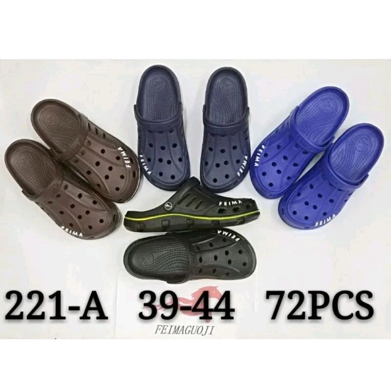 Sandal Baim Pria 39-44 Feima Karet Murah Sepatu Kodok Model  Crocs