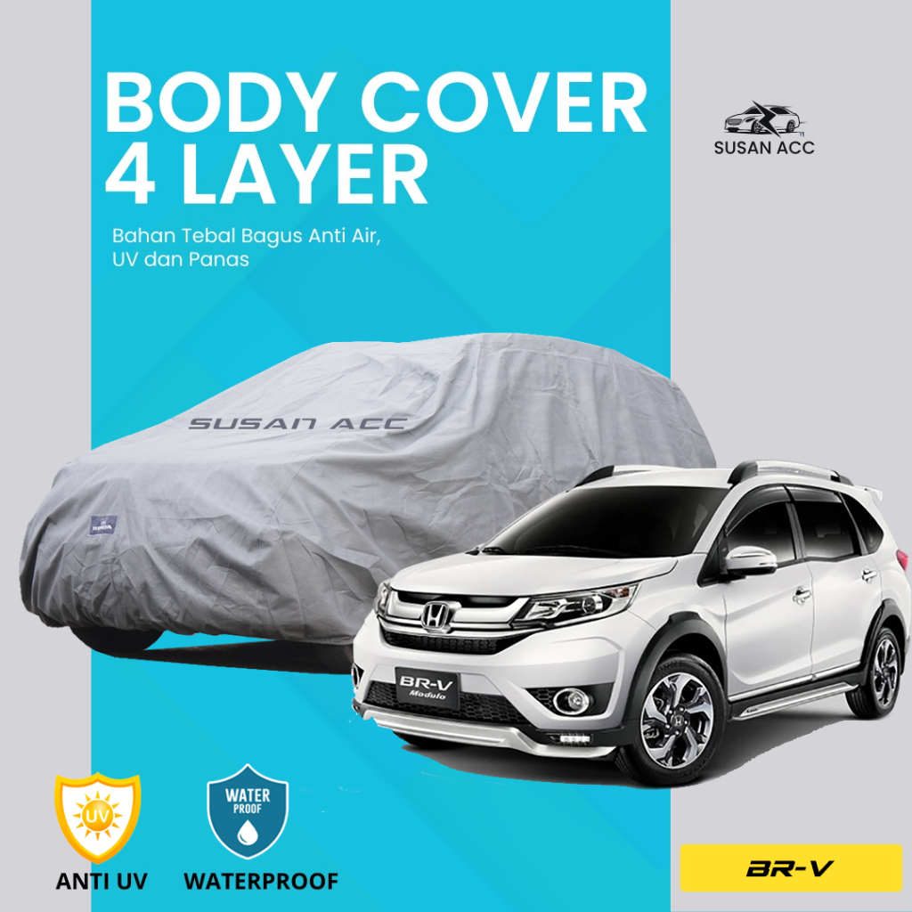 4 LAYER EXTRA OUTDOOR PREMIUM Body Cover Mobil BRV Sarung Mobil brv lama all new brv 2022 brv 2023 b