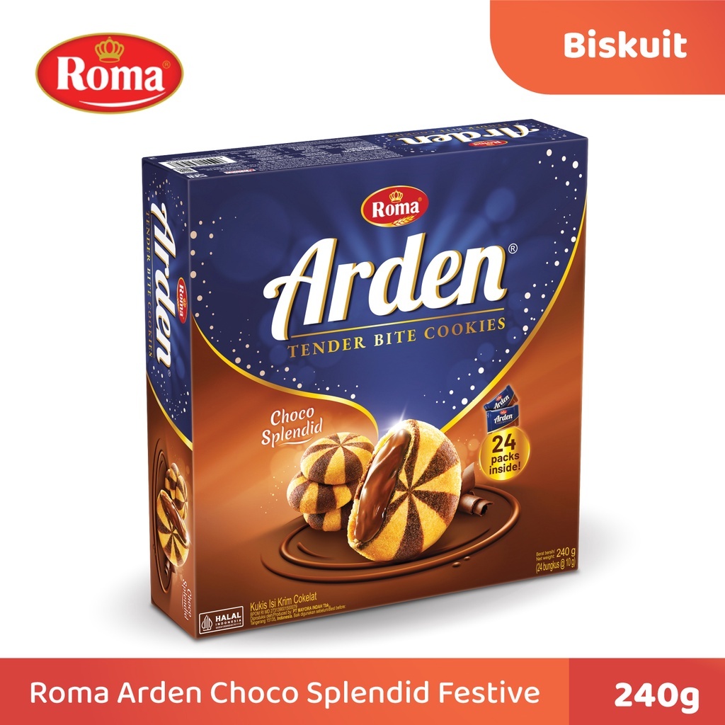 

Arden Roma Tender Bite Cookies choco Splendid Isi 24pcs 240 gr