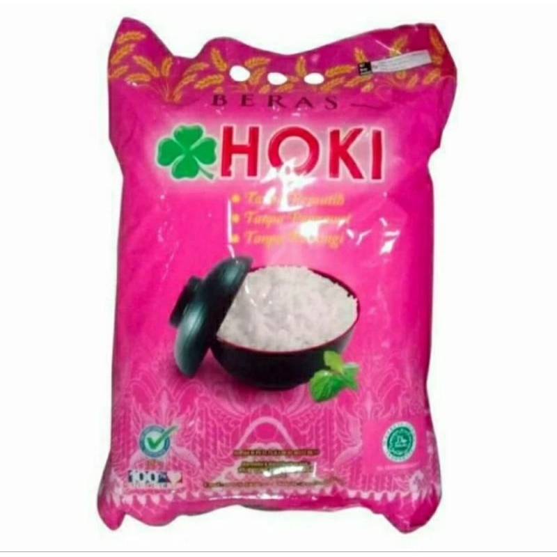 

Beras Premium 5 liter HOKI 4 Kg Cap Topi Koki Raja Platinum