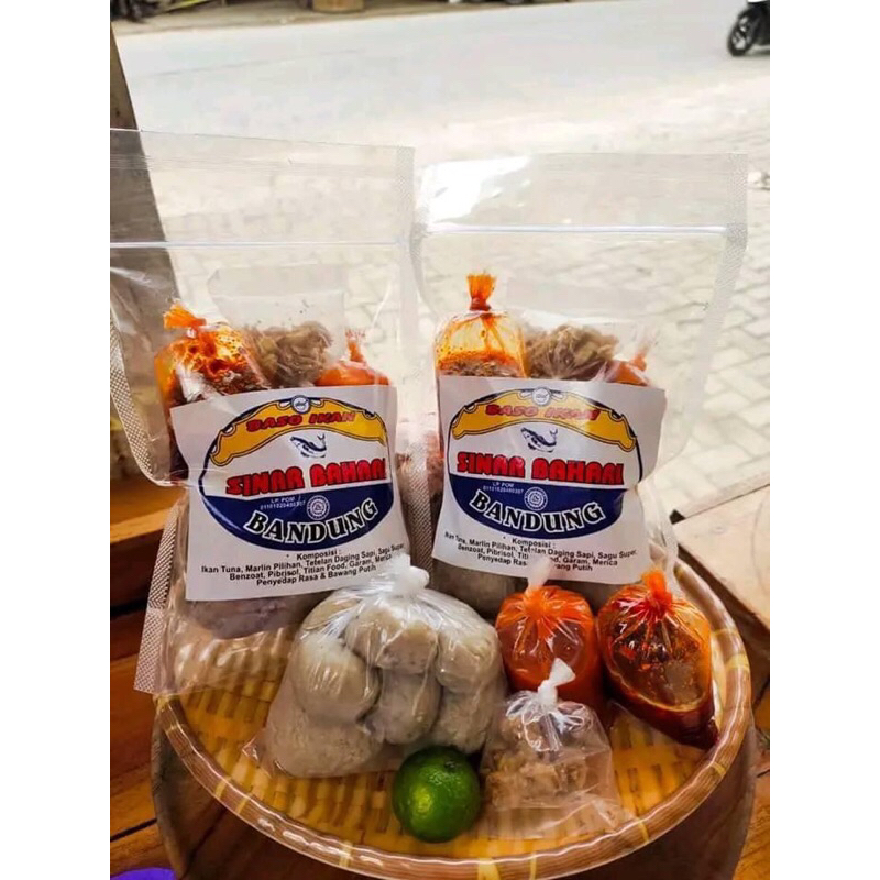 

paket komplit Baso ikan sinar bahari