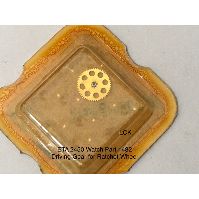 ETA 2450 Watch Part 1482 Driving Gear for Ratchet Wheel / ETA 2450 Part 1482 untuk Mesin Jam Tangan 