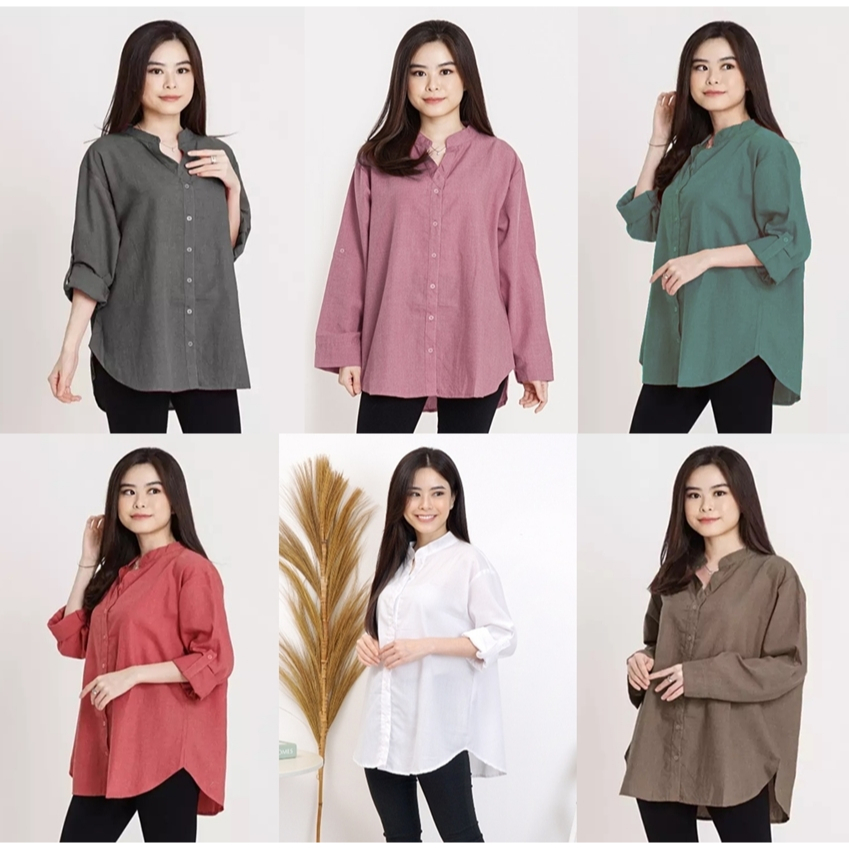 BAJU ATASAN Kemea WANITA JUMBO BIGSIZE LD 130cm XXL XXXL OVERSIZE 5001 BAJU KERJA KANTOR PESTA KASUA