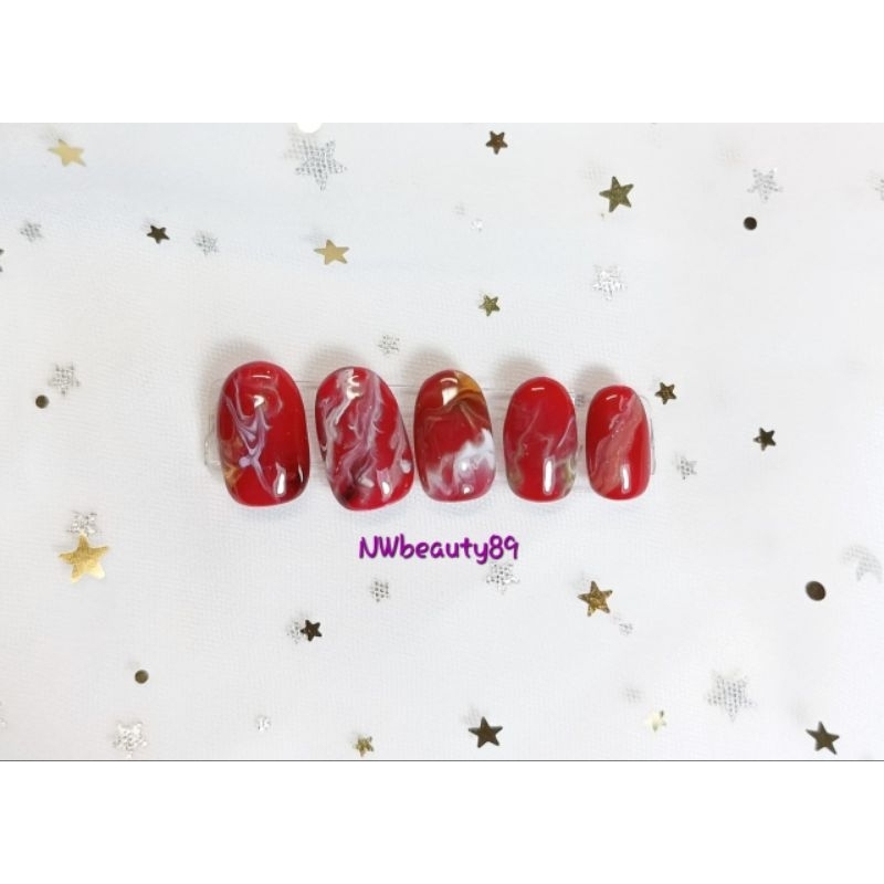 Kuku Palsu/ Kuku Palsu Marble/ Marble Nail/ Press On Nail/ Handmade/ Custom Press On Nail/ Custom Na