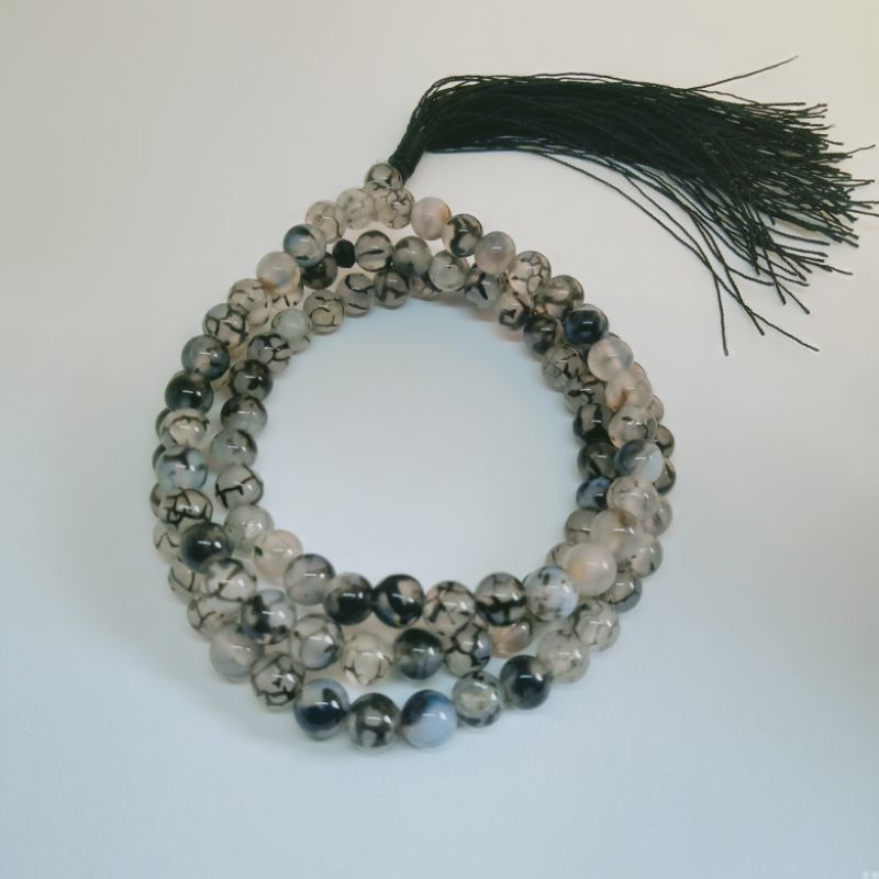 Tasbih Batu Giok Sisik Naga 99 Butir 6 Mm