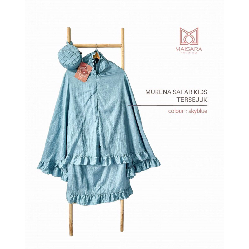 Mukena Safar Kids Tersejuk Maisara Premium | SkyBlue