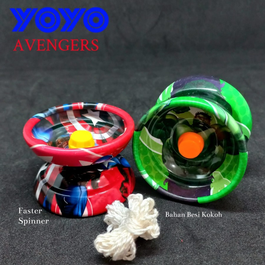 MAINAN YOYO AVENGERS BESI  / MAINAN YOYO BESI SUPER HERO / SUPER YOYO BESI / MAINAN YOYO ANAK LAKI-L
