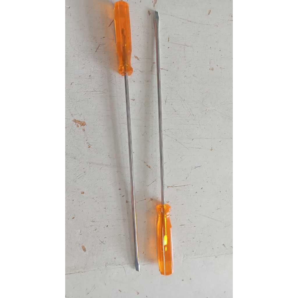 Obeng Kurus 20cm min, Obeng Min 20cm, Obeng Panjang 20cm Minus (-)