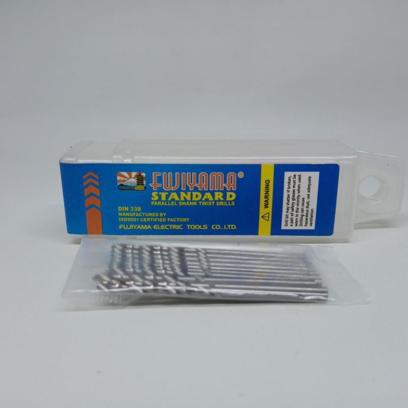 Mata Bor Besi Fujiyama 2mm, 2.5mm, 3mm