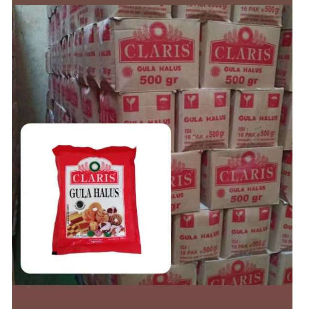 

CLARIS GULA HALUS 500GR X 16PCS = 1DUS,GULA HALUS BUAT ADONAN/CAMPURAN