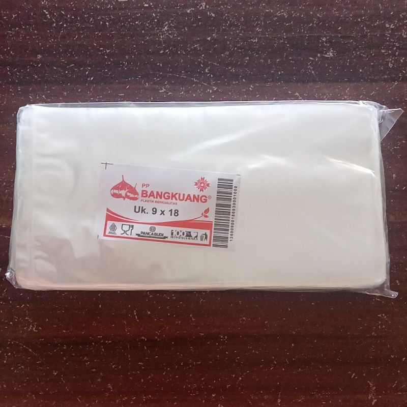 Kantong plastik PP merk bangkuang uk.9x18