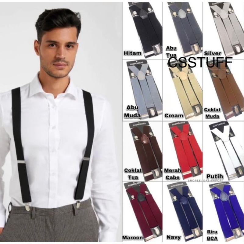 SUSPENDER BRETEL DEWASA PRIA WANITA TALI KODOK MODEL JOJON