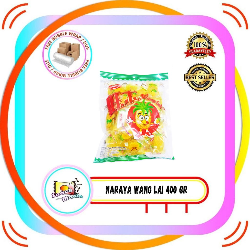 

Naraya Wang Lai Pineapple Jelly Candy Permen Jeli Nanas ~ 400 gr