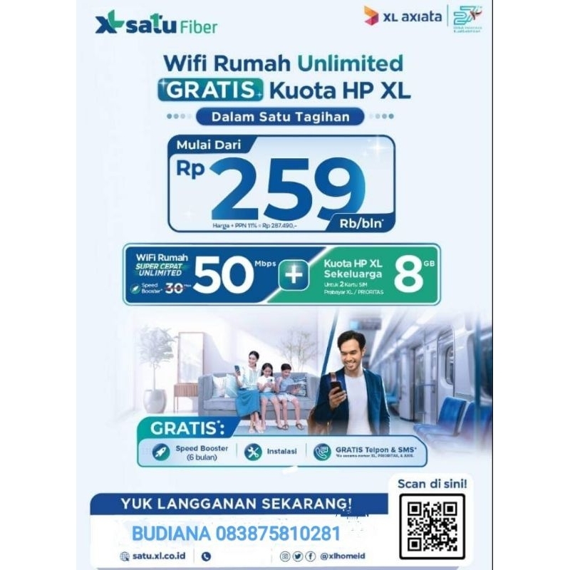 Promo XL Home Wifi XL satu Fiber