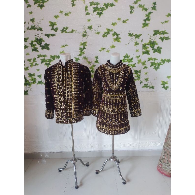 baju bordir pengantin palembang